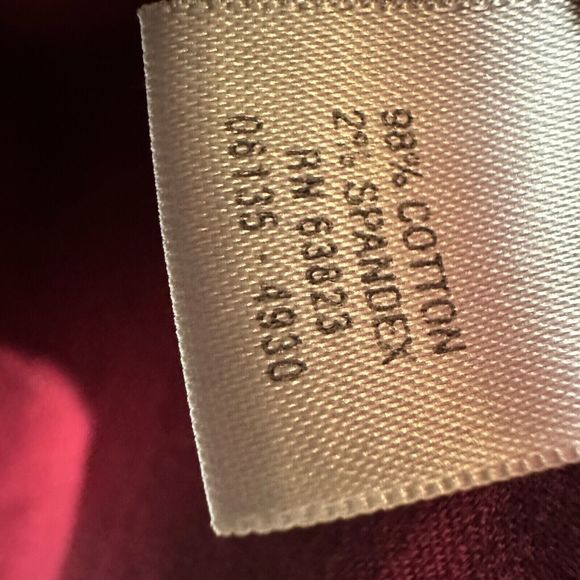 CJ Banks Womens Button Up Long Sleeve Front Pockets Red Stretch Plus Size 1X - Picture 6 of 11